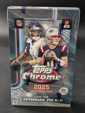 AUCTION #2 2025 Topps Chrome Football Hobby Boxes Factory Sealed Cam Ward RC Yr