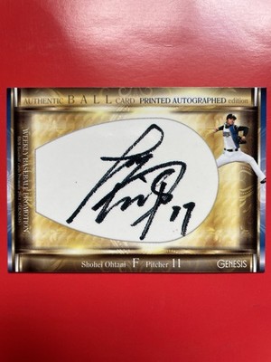 Shohei Ohtani 2013 BBM Genesis Black Facsimile Auto Rookie Card