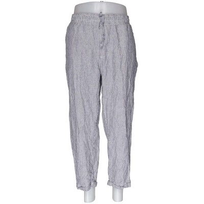 U.S. Polo Assn., Hose, Größe: XL, Grau/Weiß, Leinen/Viskose, Streifen #C2j