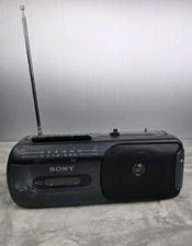 Sony CFM-155 AM/FM Radio Cassette Recorder Portable Boombox Tested Working
