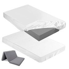 Fitted Sheet Sheet Only Compatible with Milliard Trifold Mattress Folding