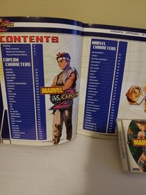 Marvel vs. Capcom 2, videogame w/manual & strategy guide book. sega dreamcast.