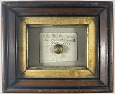 Brass Button Worn by Elmer E. Ellsworth, First Union Officer Killed in Civil War