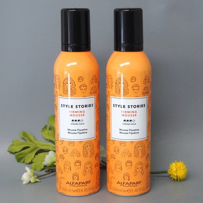 2 PACK Alfaparf Milano Style Stories Firming Mousse 250ml / 8.45oz