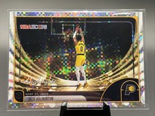 2025-26 Topps NBA Hoops Tyrese Haliburton SP Pixel Burst Foil Highlights Pacers