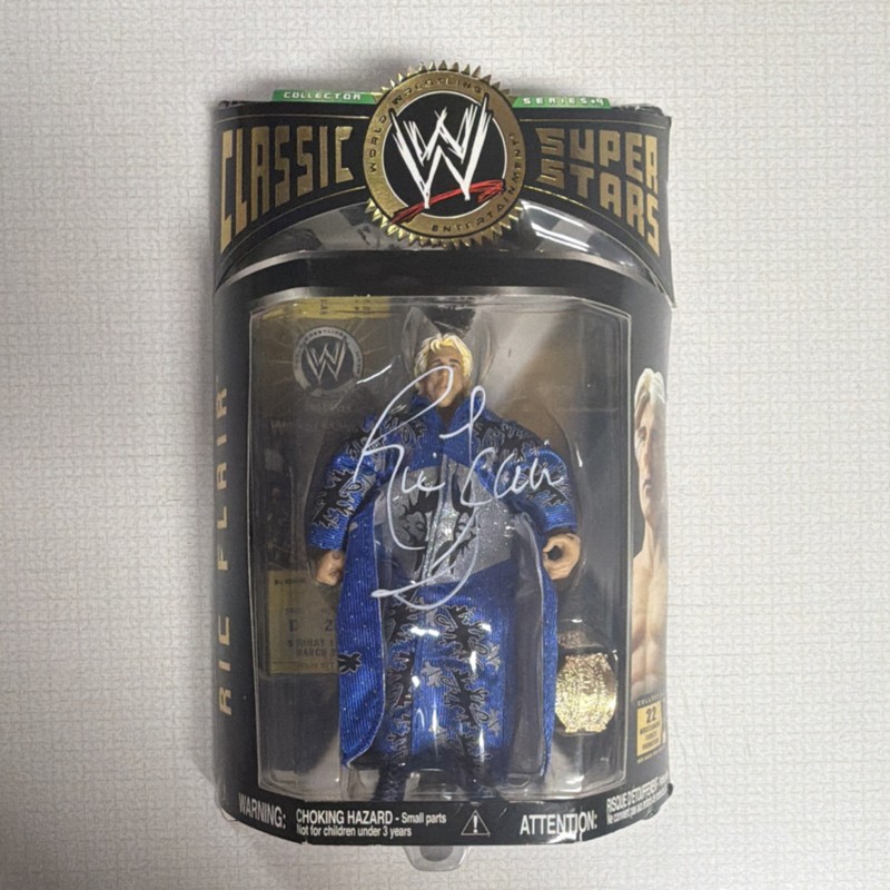 WWE Classic Superstars Series 9 Ric Flair Autographed Figure JSA Authenticated