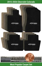 Most Popular Trucks: Chevy Colorado Custom Ultimat Carpet Mat Set for '15-26 Chevy Colorado w/Logo (4 pieces) #DVM