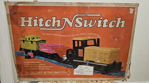 Vintage 1967 HITCH N SWITCH TRAIN SET. COMPLETE NOT WORKING