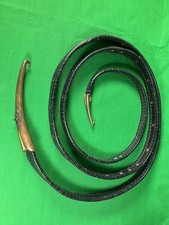 Belt Leather Vintage Hand Made Unknown Maker-6 1/2    Long x 3/4    Thick