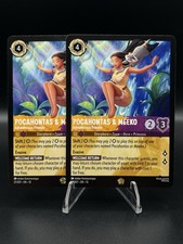X2 -Lorcana Attack Of The Vine Pocahontas  Meeko Legendary Cold Foil 27/207