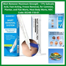 Wart Remover Maximum Strength - 17 Salicylic Acid, Fast-Acting, Freeze Remov...