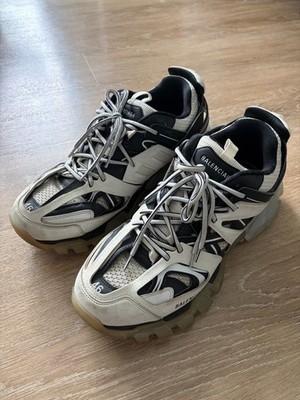 Size 13 - Balenciaga Track Sneaker Clear Sole - White Black - M