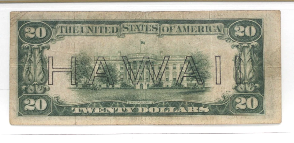 FR-2305 1934 A Series Hawaii WWII $20 Federal Reserve Note PCGS 15 FINE - Image 4 of 4
