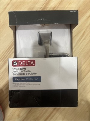 Delta 75146-SS Dryden Bath Towel Ring Brilliance Stainless Steel Finish