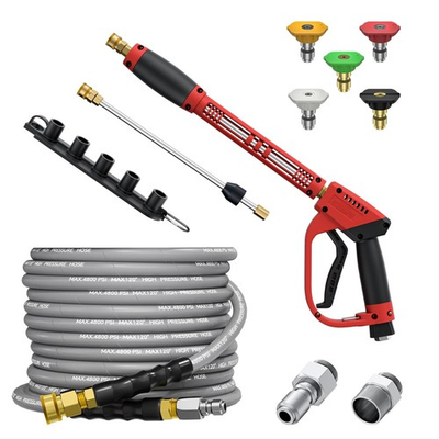#ad #ad 5000PSI Pressure Washer and Hose Kit 25FT Kink Resistant Steel Braided Power... $128.90