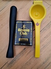 Havana Club Limettenpresse Zitronenpresse Presse St&ouml;&szlig;el Crusher Kartenspiel