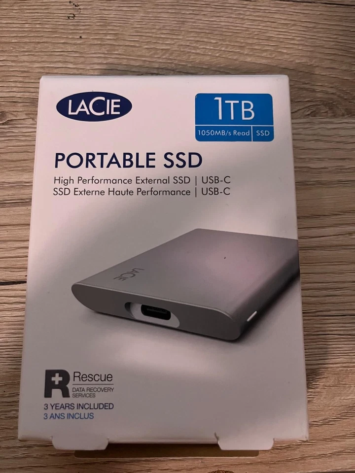 LaCie 1TB Portable SSD | Externe Festplatte | USB-C | Neu & OVP