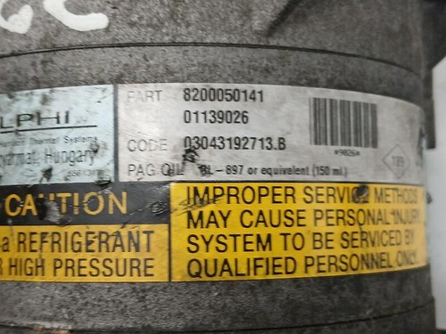 8200050141 215913 klimakompressor 01139026 RENAULT MEGANE II BERLINA 5P 2002