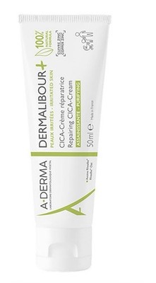 A-Derma Dermalibour+ CICA Repairing Cream 50 ml 100% Natural Soothing Purifying