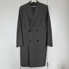 The Row Mickey Double-Breasted Coat In Gray US!40  /IT 50