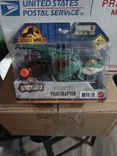 WN4- Mattel - Jurassic World Dominion Click Tracker Green Velociraptor Dinosaur