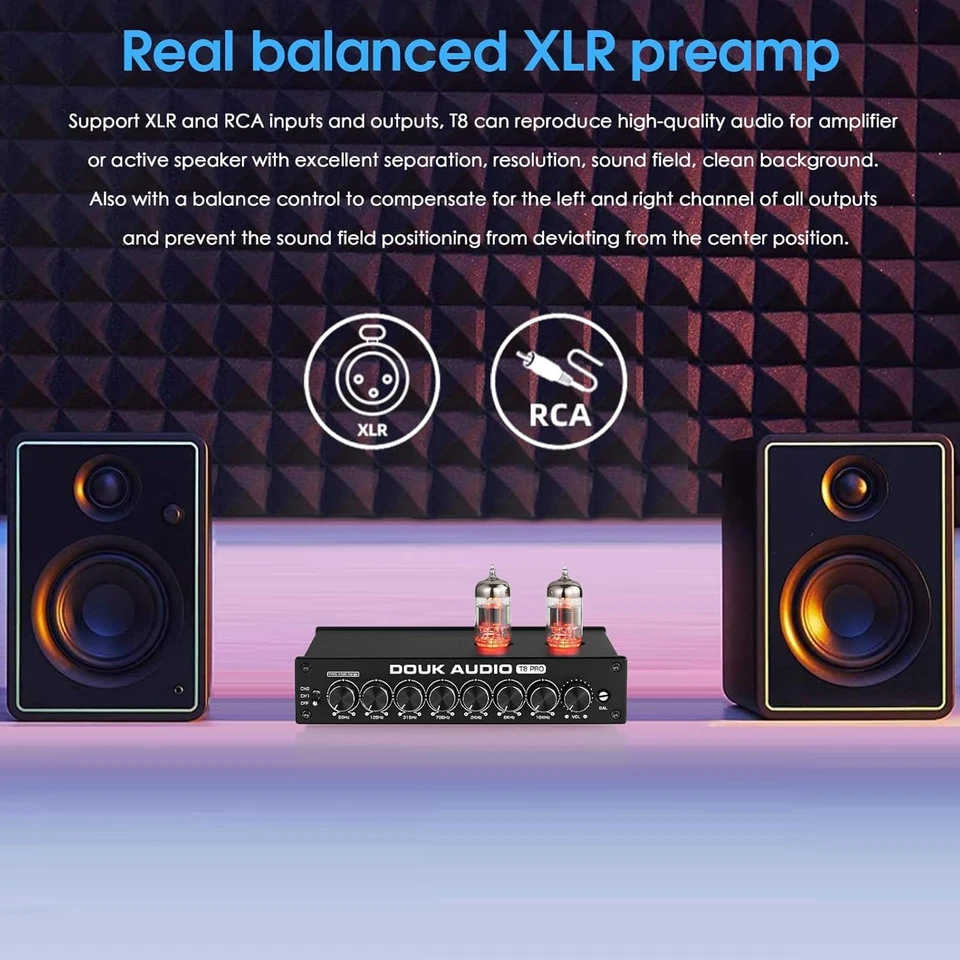 Hifi Tubo Vuoto Equalizzatore a 7 Bande EQ Preamplificatore XLR Preamplifier Hom - Immagine 2 di 4