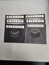 45 RPM 7" RECORD SLEEVES CO. SLEEVE 6 PACK SEE PHOTOS - Columbia SLV119