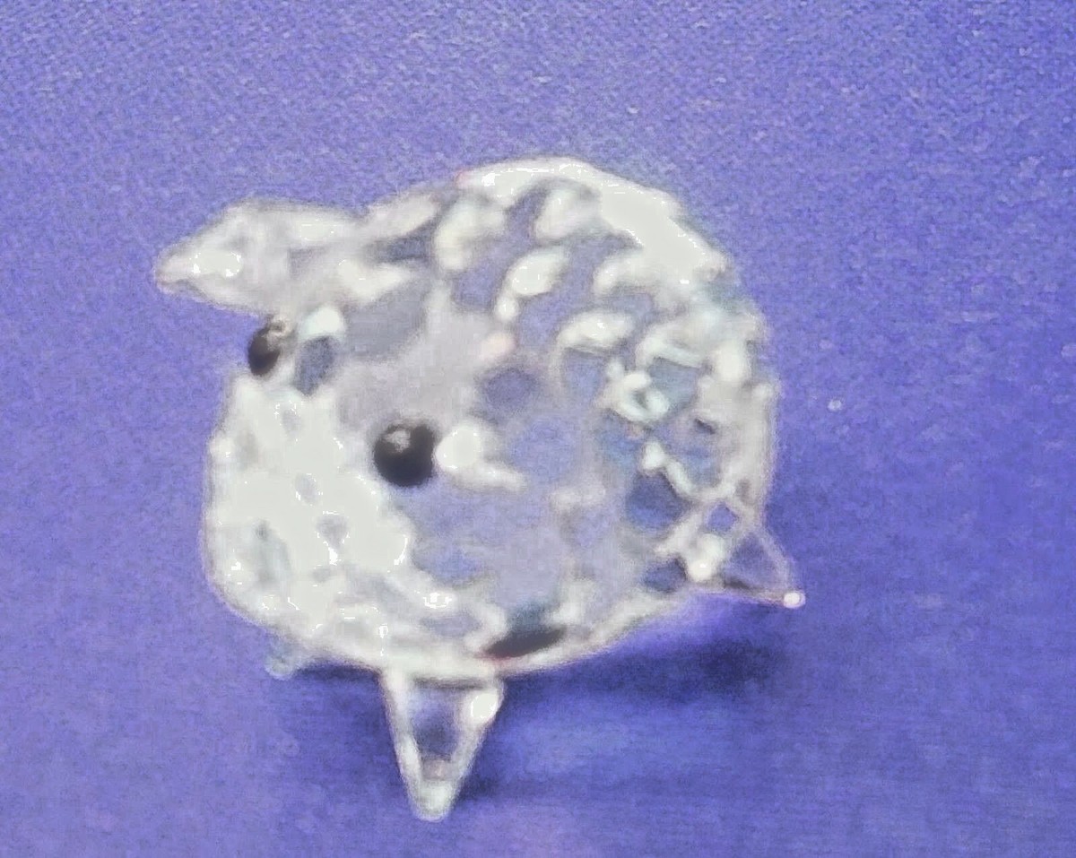 SWAROVSKI SILVER CRYSTAL | PIG FIGURINE ✪NEW W/O TAIL