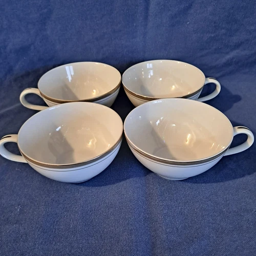 Vintage Lot 4 ROYALTON Fine China GOLDEN ELEGANCE TEA CUPS Coffee Mugs Japan