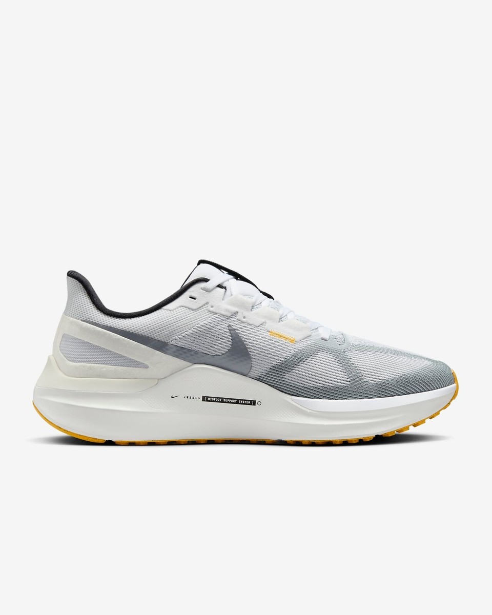 Nike Structure 25 White Laser Orange Smoke Gray DJ7883-110