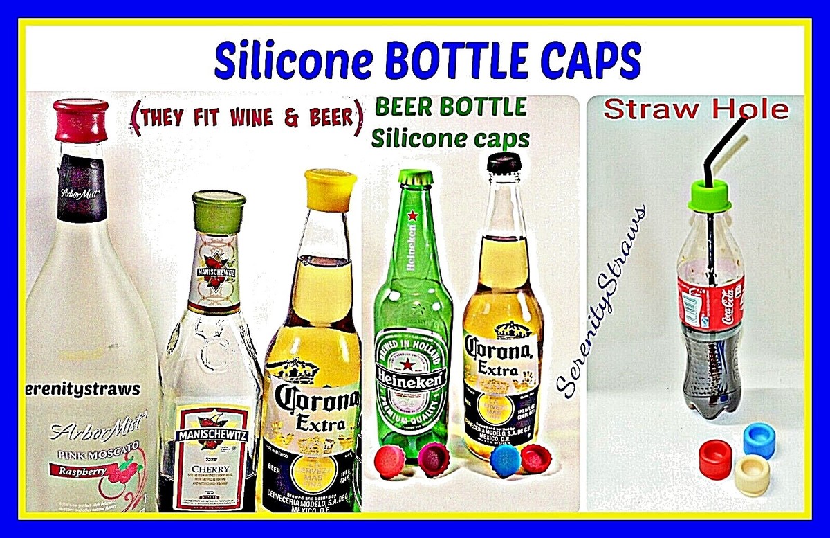 8 PCS Silicone Wine Stoppers - Leakproof Airtight Seal For Wine Champagne Beer