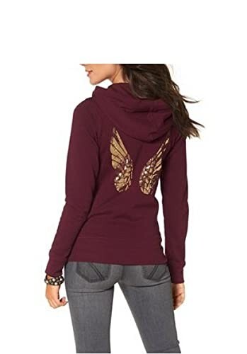 Sweatjacke mit Paillettenbesatz Damen von Arizona - Bordeaux Gr. 32/34 NEU - Bild 1 von 1