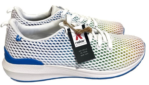 Rieker Shoes Women’s Size 42/11 R-Evolution Athina 01 Sneakers White Multicolor - Picture 1 of 4