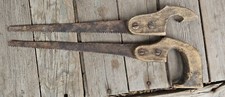 Vintage Hand Saws Lot Of Two Wood Handle 15 K...