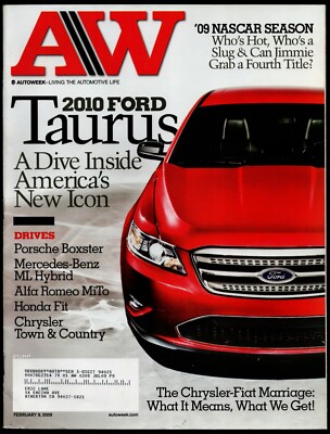 FEBRUARY 9 2009 AUTOWEEK MAGAZINE, FORD TAURUS, PORSCHE BOXSTER, ALFA ROMEO MiTo