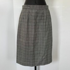 Vintage Talbots 100 Wool Pencil Skirt Sz 6 Houndstooth Classic Academia Twee