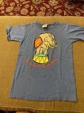 Vintage Anvil Ringling Bros Barnum Bailey Circus Blue T-Shirt Youth M TD