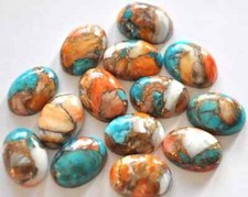 Wholesale Oyster Copper Turquoise Cabochon Oval shape Loose Gemstone Jewellery.