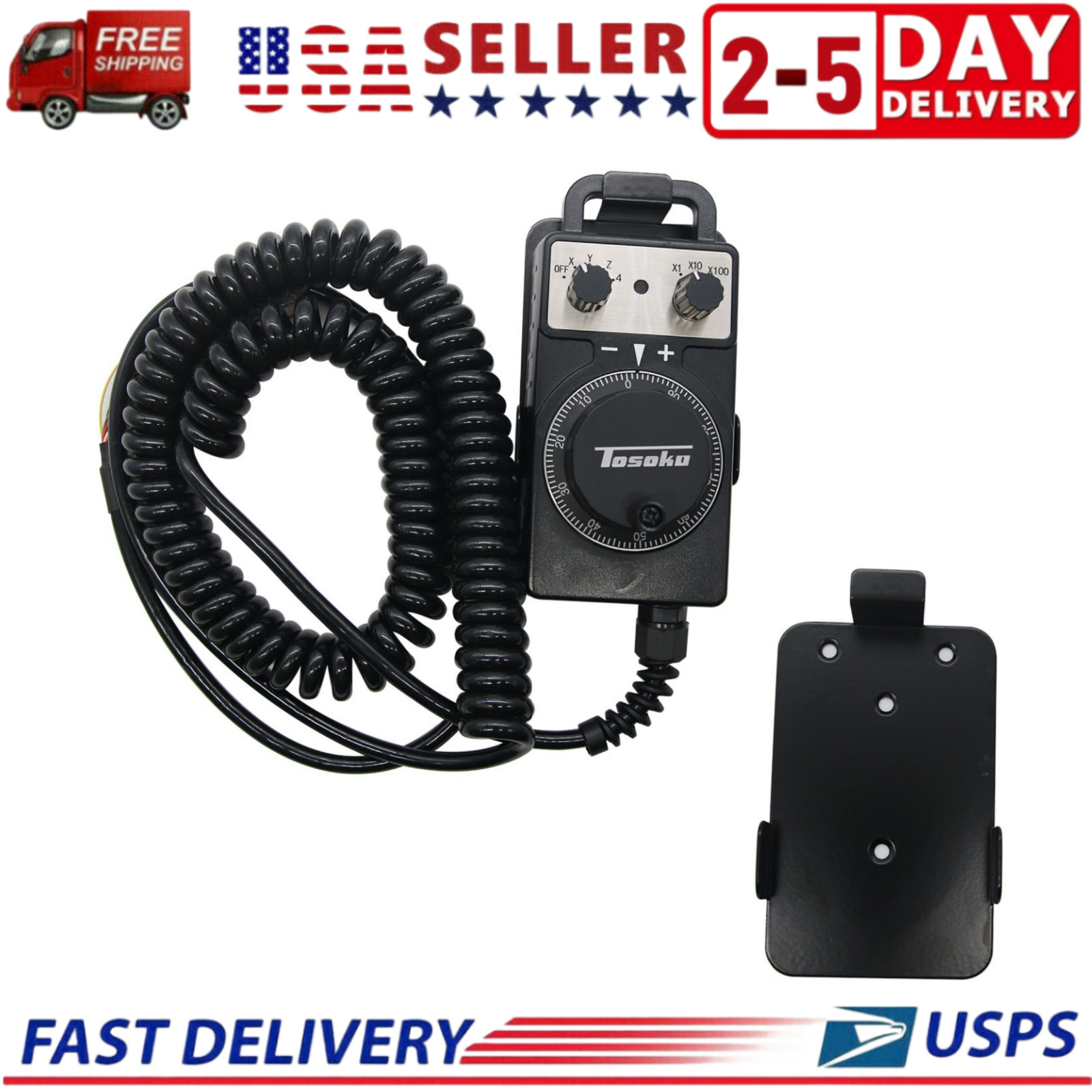 5V 100PPR CNC Manual Pulse Generator MPG Pendant HC115 for TOSOKU for FANUC USA