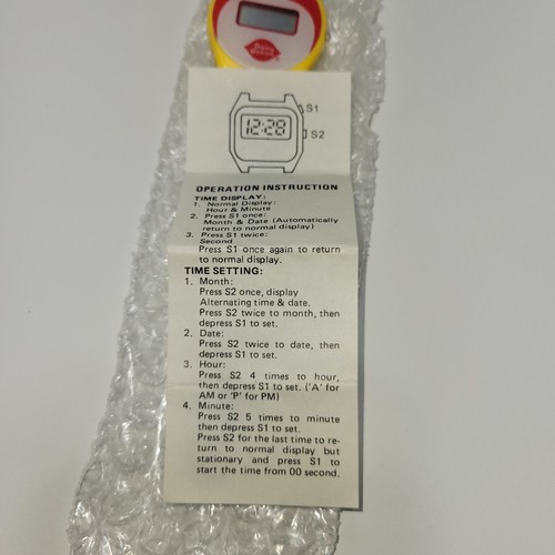 Dairy Queen DQ Digitaluhr Vintage 1990’s - Bild 8 von 8