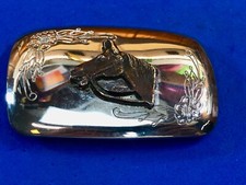 Western Horse Head Bust Figure Mixed Metal Vintage Belt Buckle