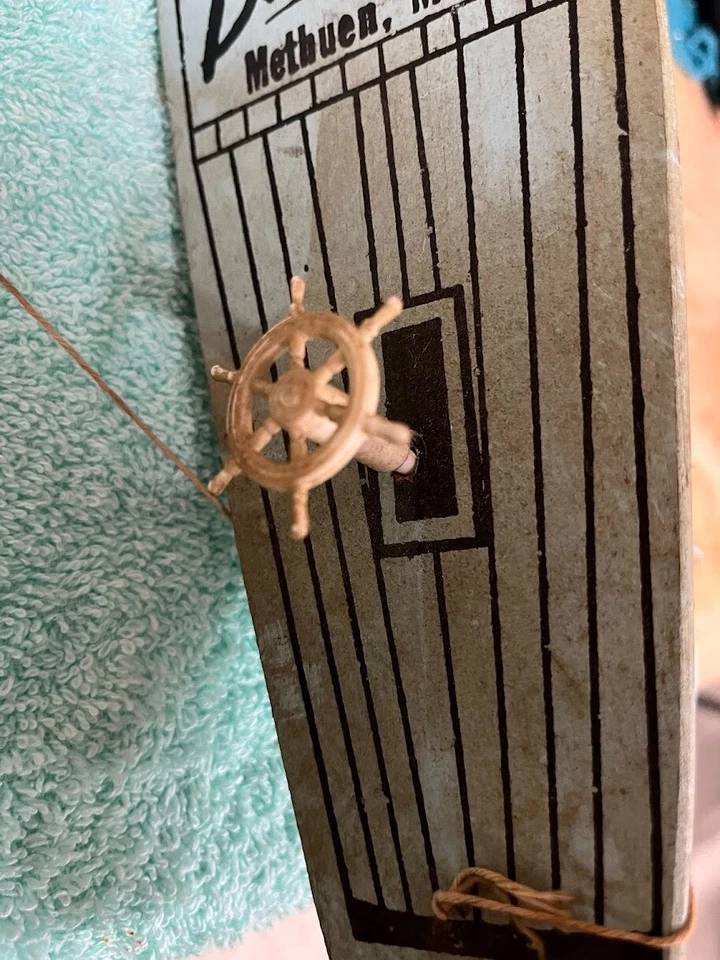 Vintage Rare Barracuda Wooden Pond Sailboat Made in USA - Image 4 of 4