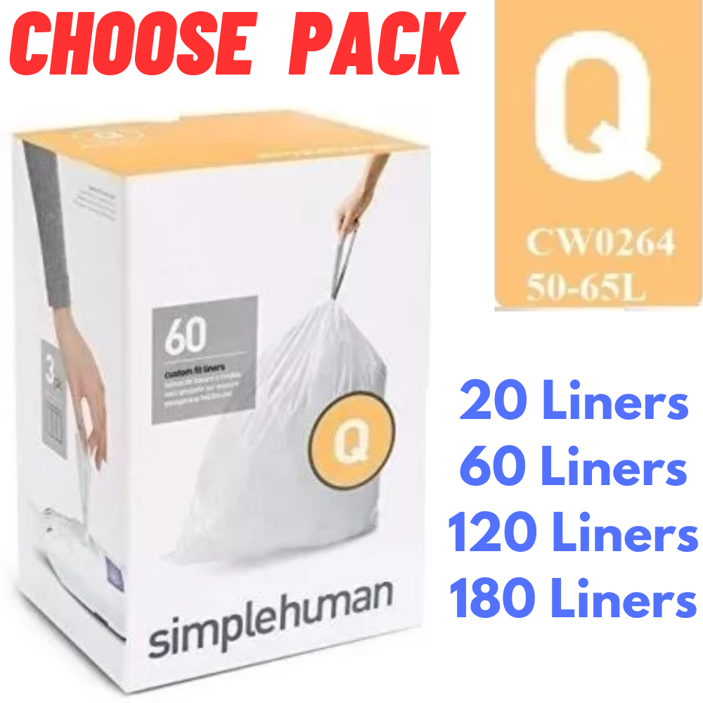 Code Q Simple Trash Bags Simplehuman Bin Liners Q Code Q Size Q