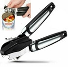 Heavy Duty Stainless Steel Tin Can Opener Cutter Easy Comfy Handle Grip Kitchen