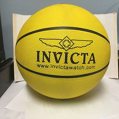 INVICTA WATCH BASKETBALL PRO SIZE SPORTS GEAR FULL SIZE YELLOW