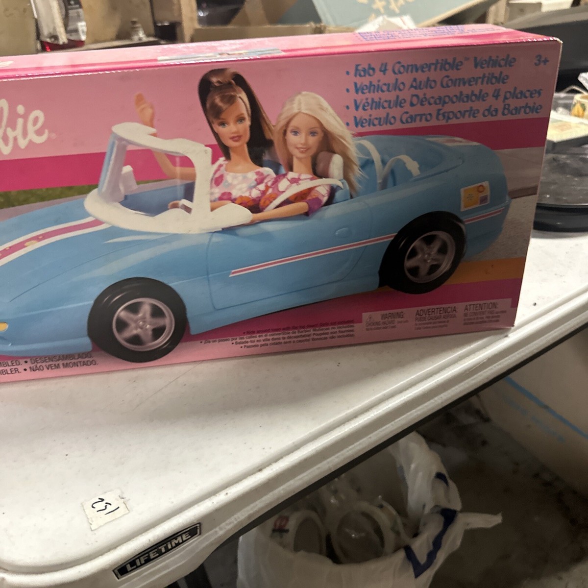 Barbie Fun for Vehicle Convertible Car Cruiser Mattel B6 for