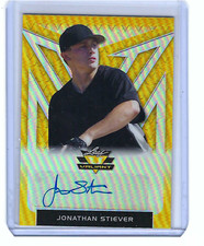 JONATHAN STIEVER 2020 LEAF VALIANT BASEBALL AUTO /10