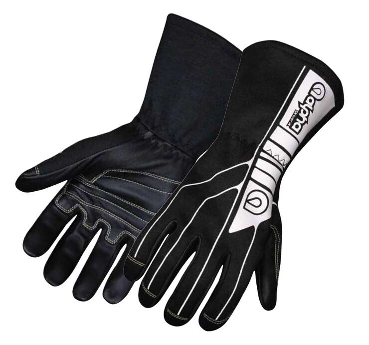 RaceQuip 355 Series Rennhandschuhe – SFI 3.3/5 Zertifiziert, Zweilagig, Mit Wildlederhandfläche