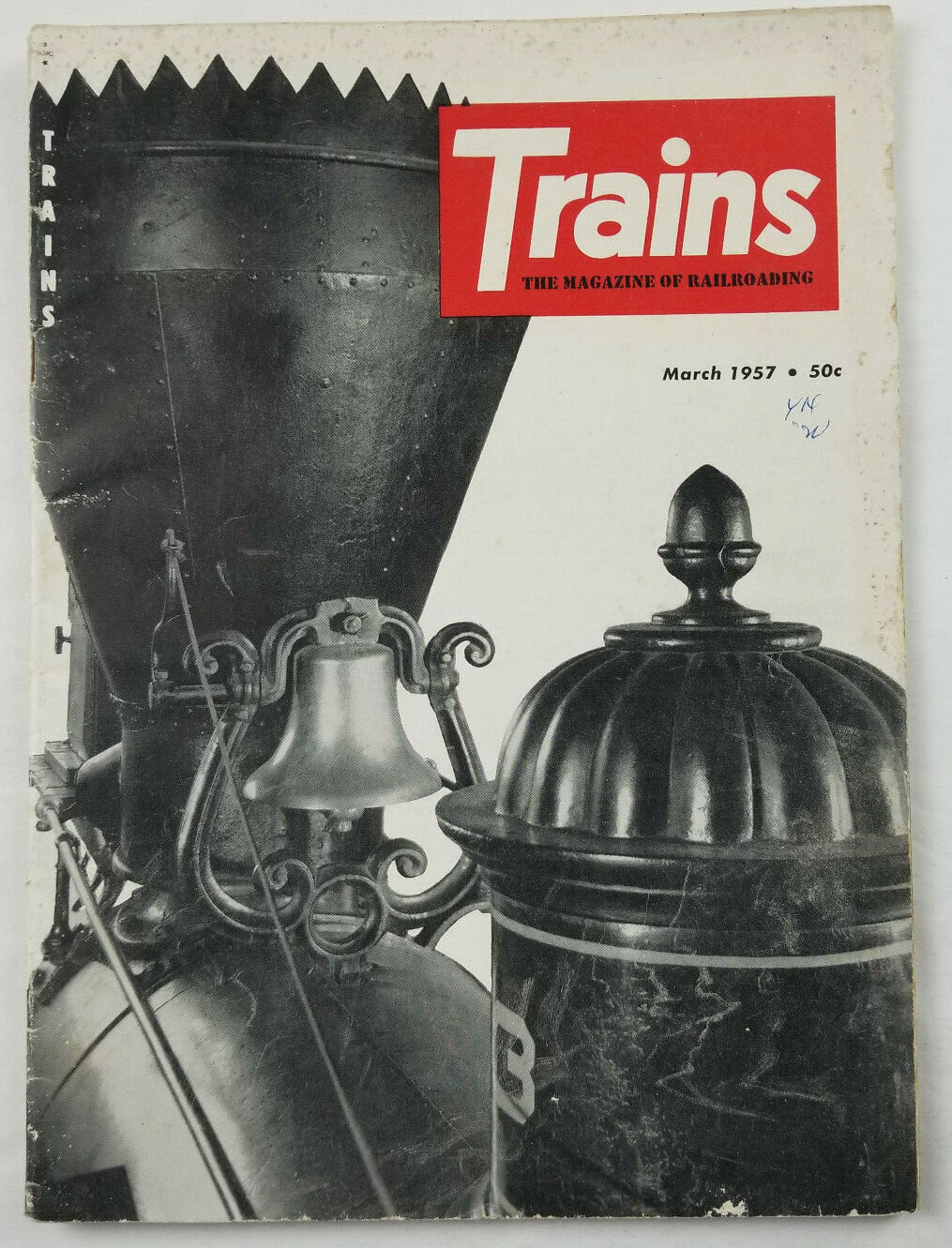 Rr Return Sticker Trains March 1957 Vtg Railroad Magazine Southbound Steam Locomotive ...