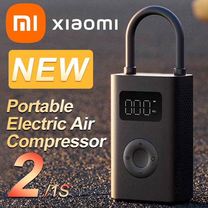 XIAOMI Mijia Air Pump 2 25%Speed Boost 150PSI Car Tire Inflator Bike Compressor-image